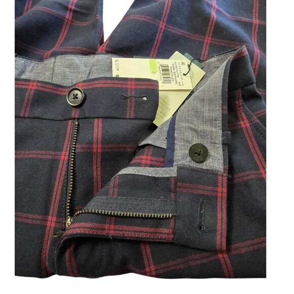 Perry Ellis NWT Windowpane Slim Fit Stretch Pants In Dark Sapphire Sz 30x30 - Picture 13 of 13